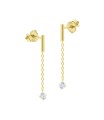 Dangling Chain Silver Earring STC-2231